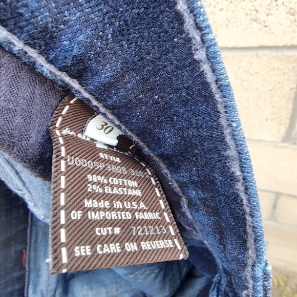 𝅺7 All Mankind Dark Blue Super Flare Jeans Women's Size 30 - Picture 6 of 7